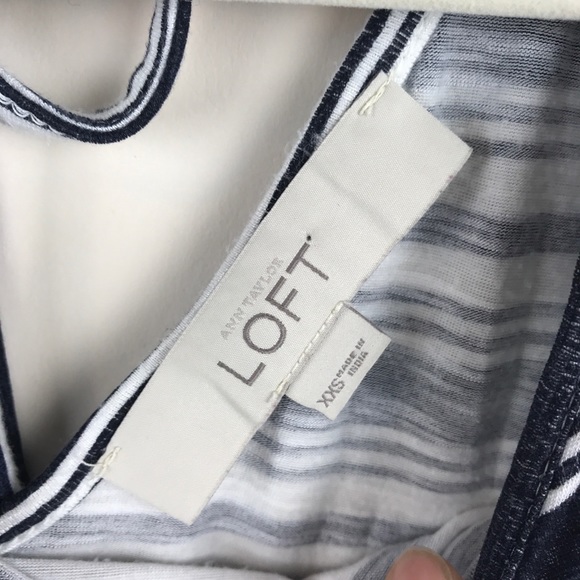 LOFT Variegated Stripe Tie Back Sleeveless Dress - Picture 5 of 6